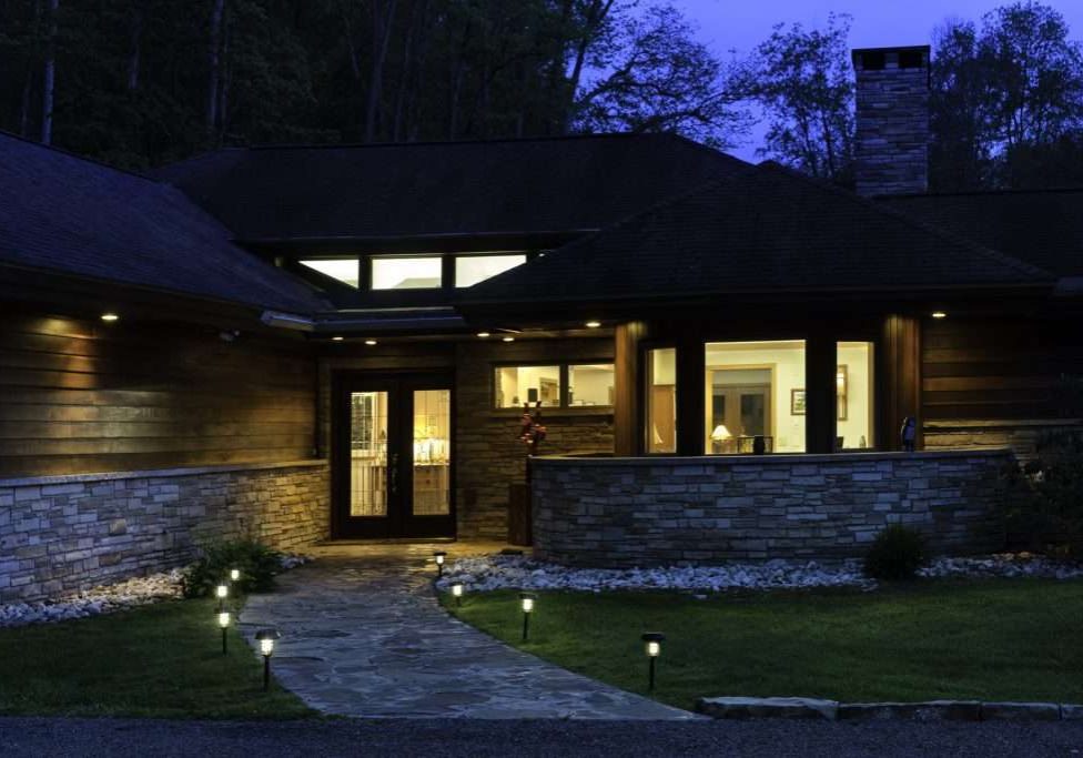 Exterior residential  illuminated