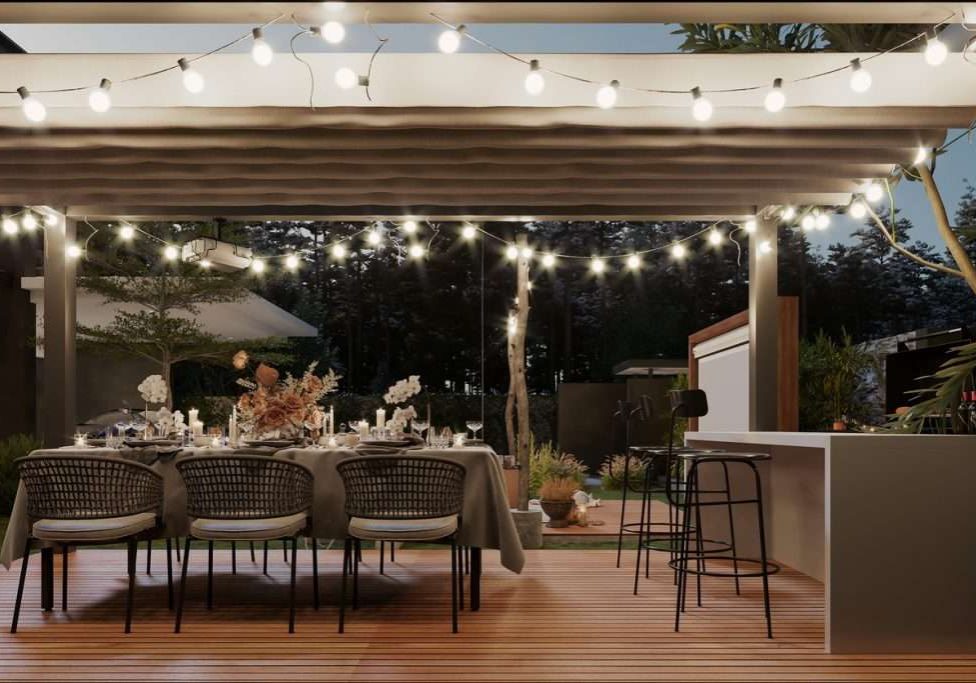 Enjoying the dinner night with the Interior Beauty of the Villa and dining area.