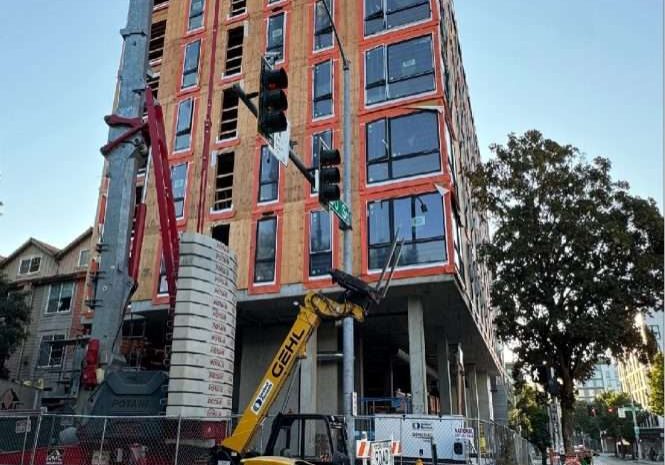7–Story Student Housing Located in the University District in Seattle 22 Unit Project with Rooftop Amenity