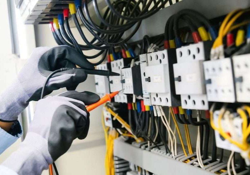 Electrical engineers test electrical installations.